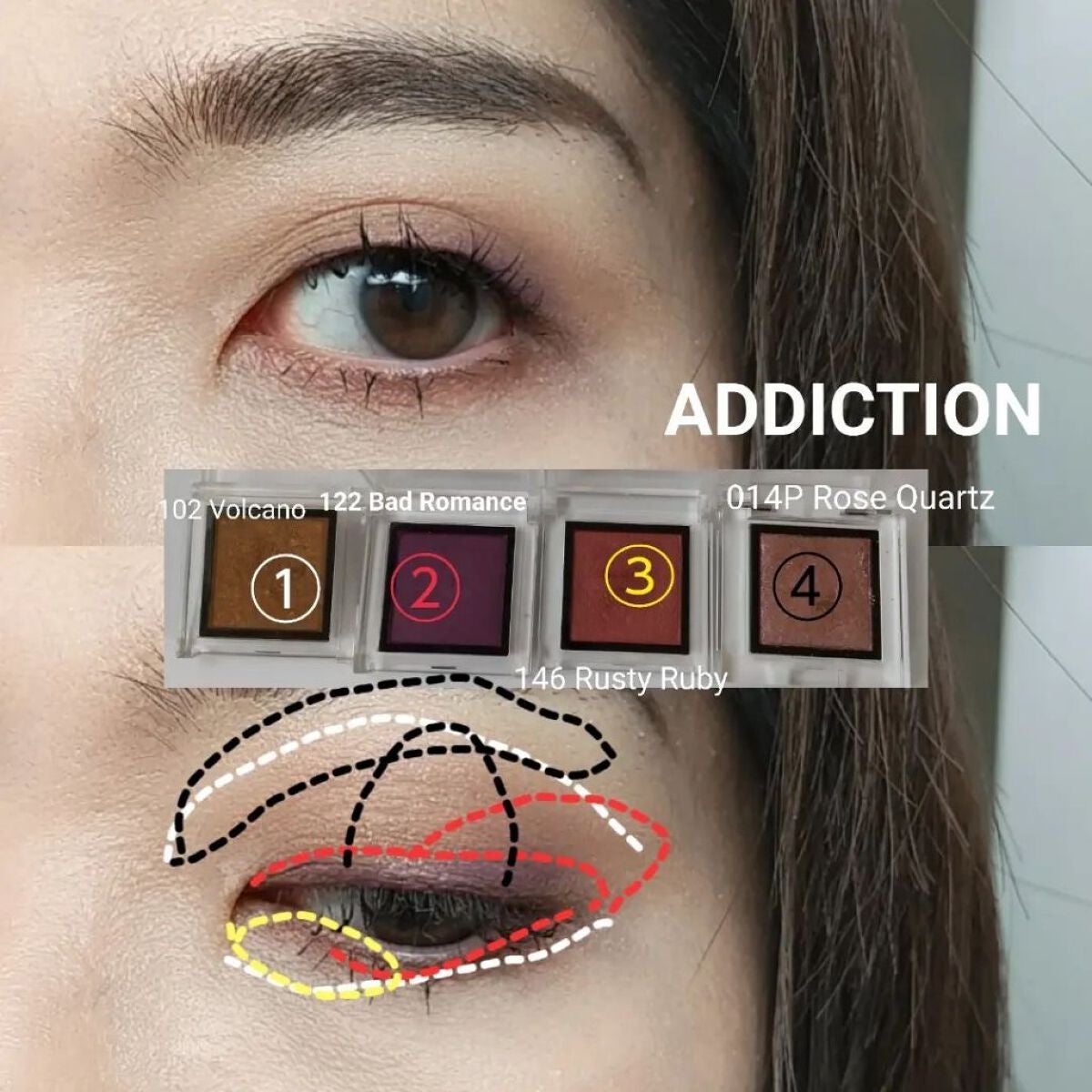 さこ on LIPS 「#今日のメイク今日はADDICTIONのアイシャドウを使ってメ..」(3枚目)