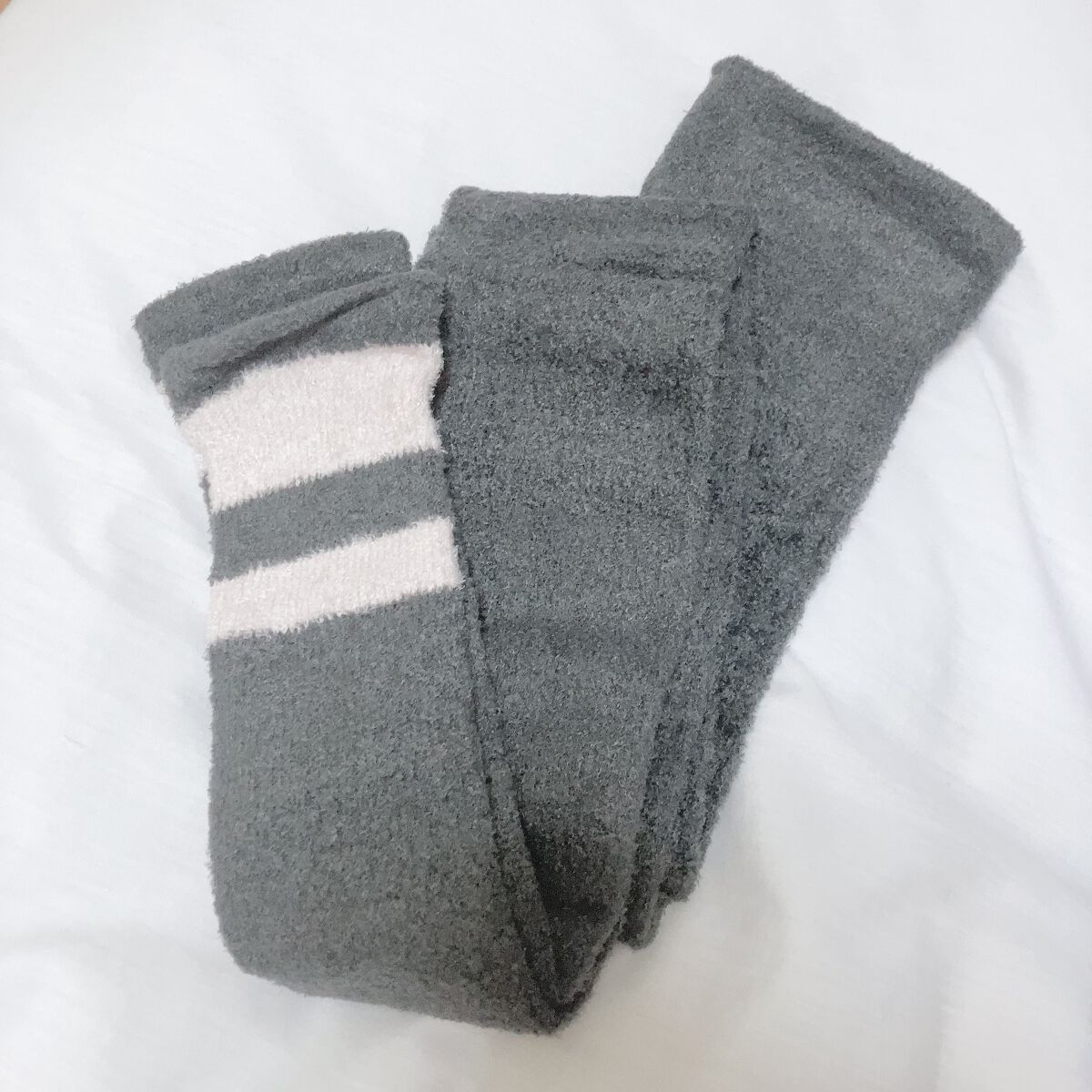 フワッとキュッと 着圧パジャマレギンス ネイビーグレーL/メディキュット/着圧ソックス・レギンスを使ったクチコミ（3枚目）