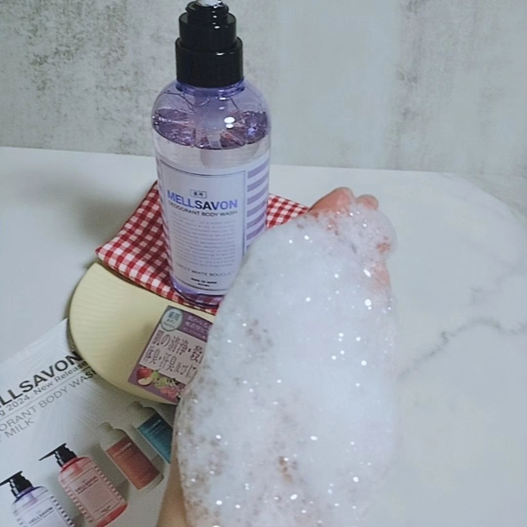 メルサボン デオドラント ボディウォッシュ スイートホワイトブーケ/Mellsavon/ボディソープを使ったクチコミ(5枚目)