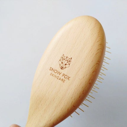プレミアム FOXカッサ ウッド ヘアブラシ/SNOW FOX SKINCARE/メイクブラシを使ったクチコミ(6枚目)