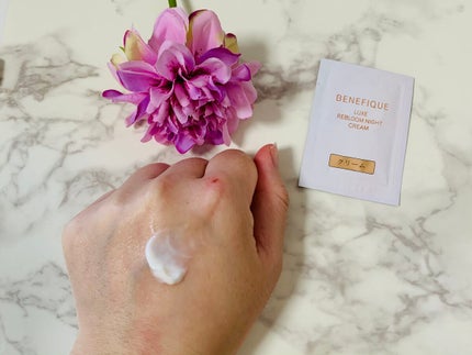 リュクス リブルームナイトクリーム/BENEFIQUE/フェイスクリームを使ったクチコミ(3枚目)