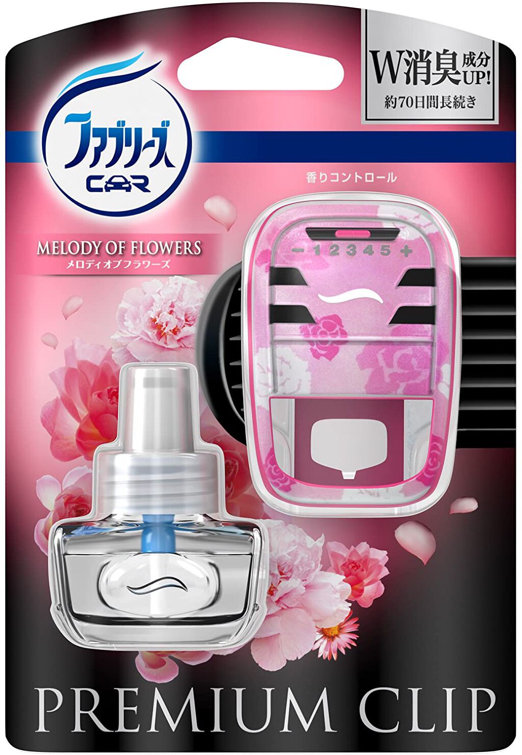 車のエアコン用 プレミアムクリップ メロディオブフラワーの香り