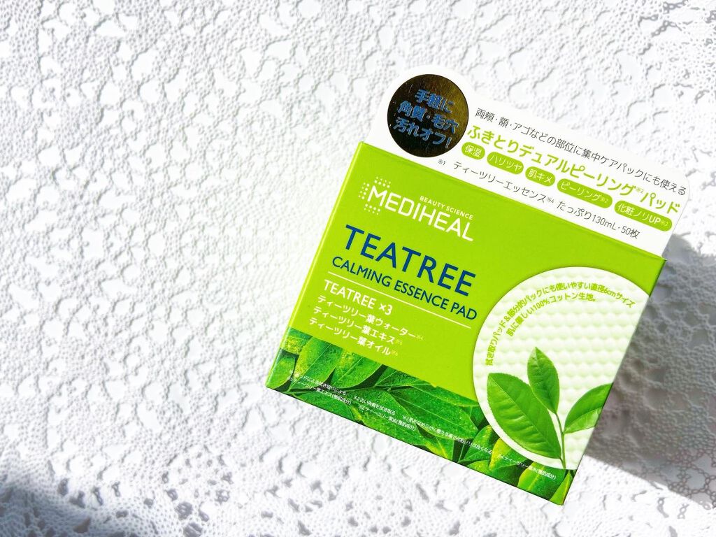 ティーツリーカーミングエッセンスパッド/MEDIHEAL/トナーパッドを使ったクチコミ（3枚目）