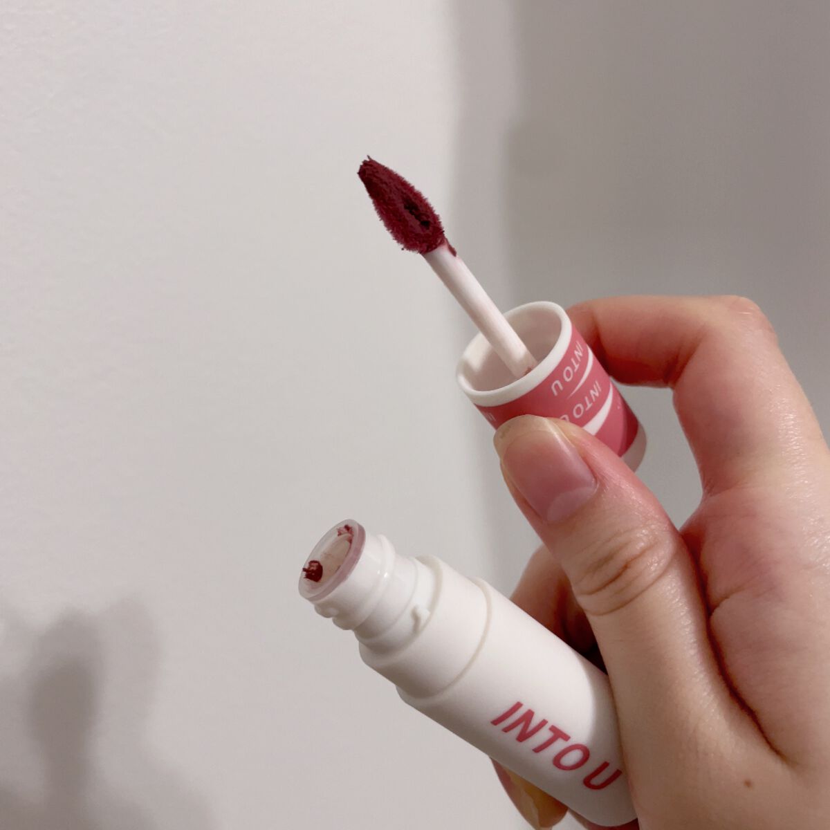 スーパーマットリップ&チークマッド/INTO U/口紅を使ったクチコミ(5枚目)