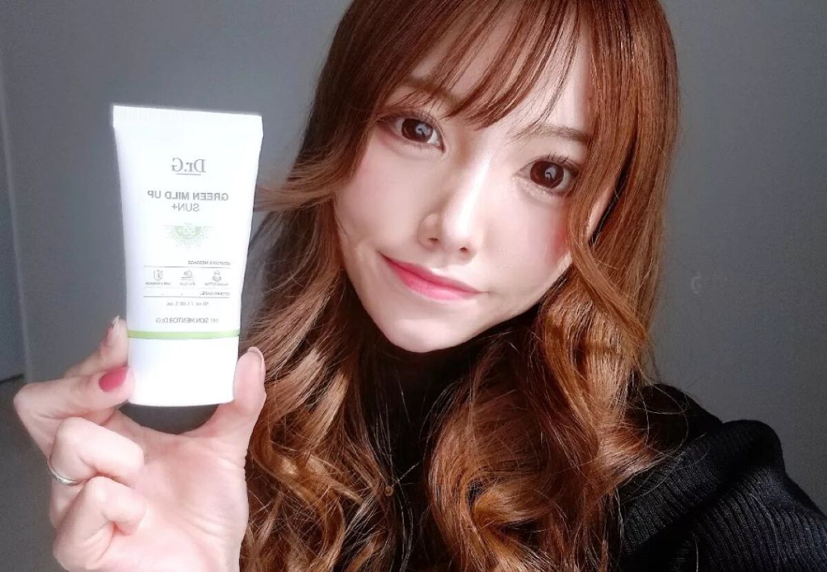 グリーンマイルドアップサンプラス/Dr.G/日焼け止めクリームを使ったクチコミ（1枚目）