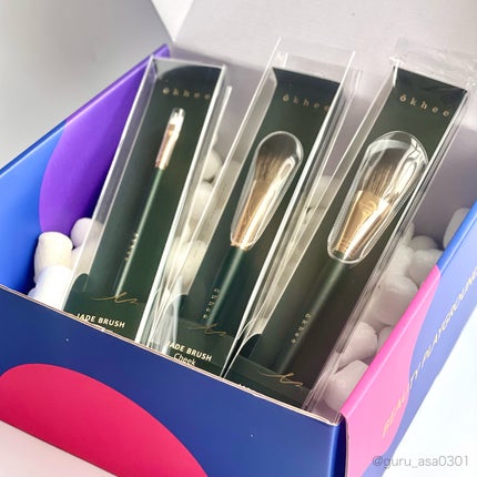 okhee フェイスパウダーブラシ/SOOA DOR/メイクブラシを使ったクチコミ(7枚目)