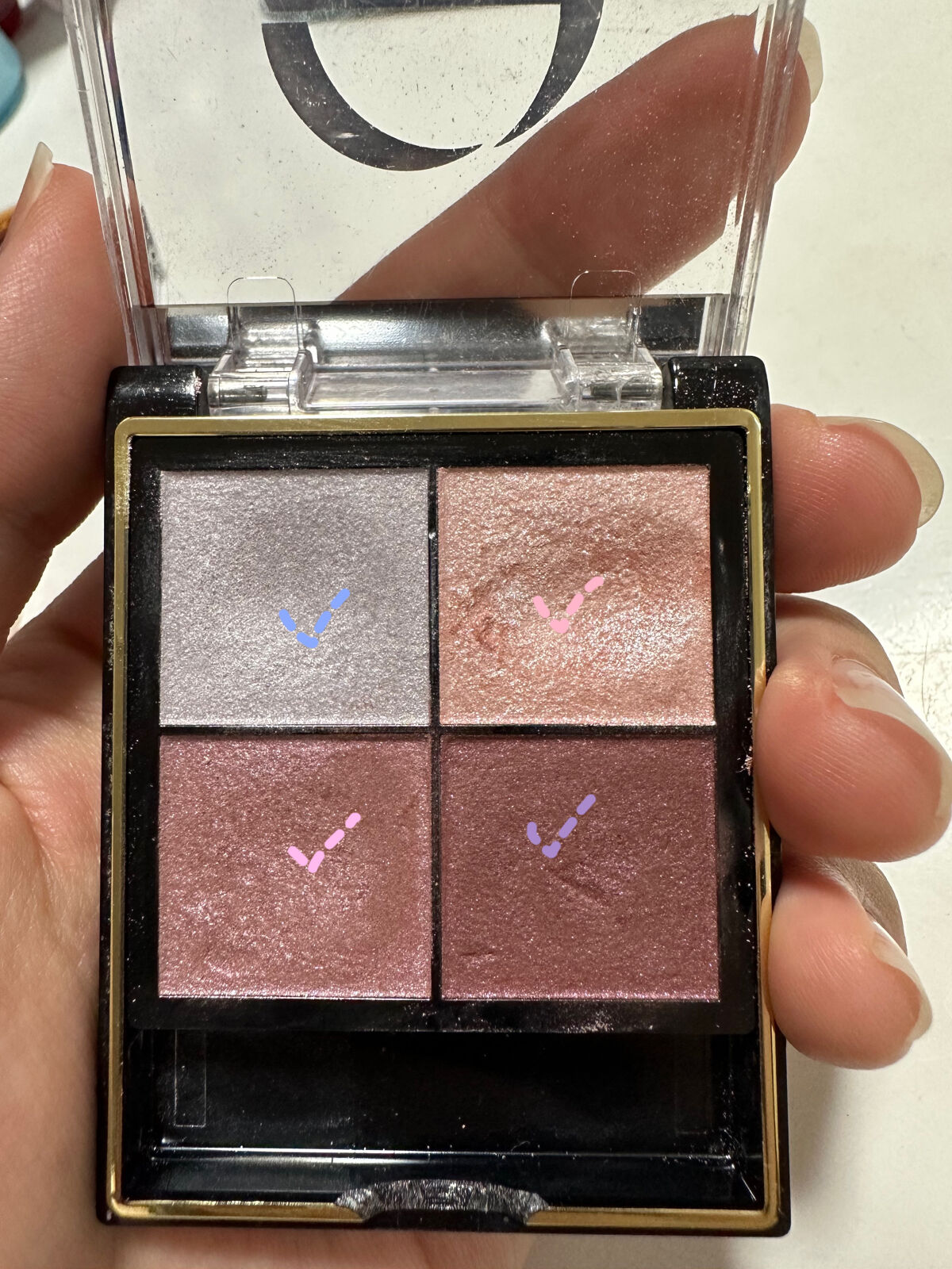 リアルクローズシャドウ/excel/アイシャドウパレットを使ったクチコミ（3枚目）