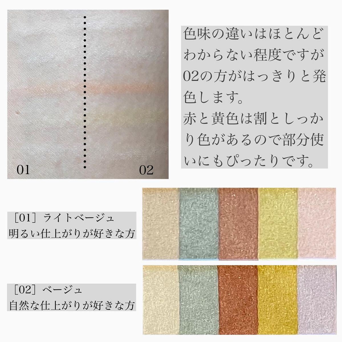 パステルヴェールコンシーラー/キャンメイク/パレットコンシーラーを使ったクチコミ(2枚目)