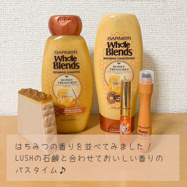 Repairing Shampoo Honey Treasures Garnier 海外 の口コミ Iherbで買った甘 い香りのシャンプーと By みここ 混合肌 Lips