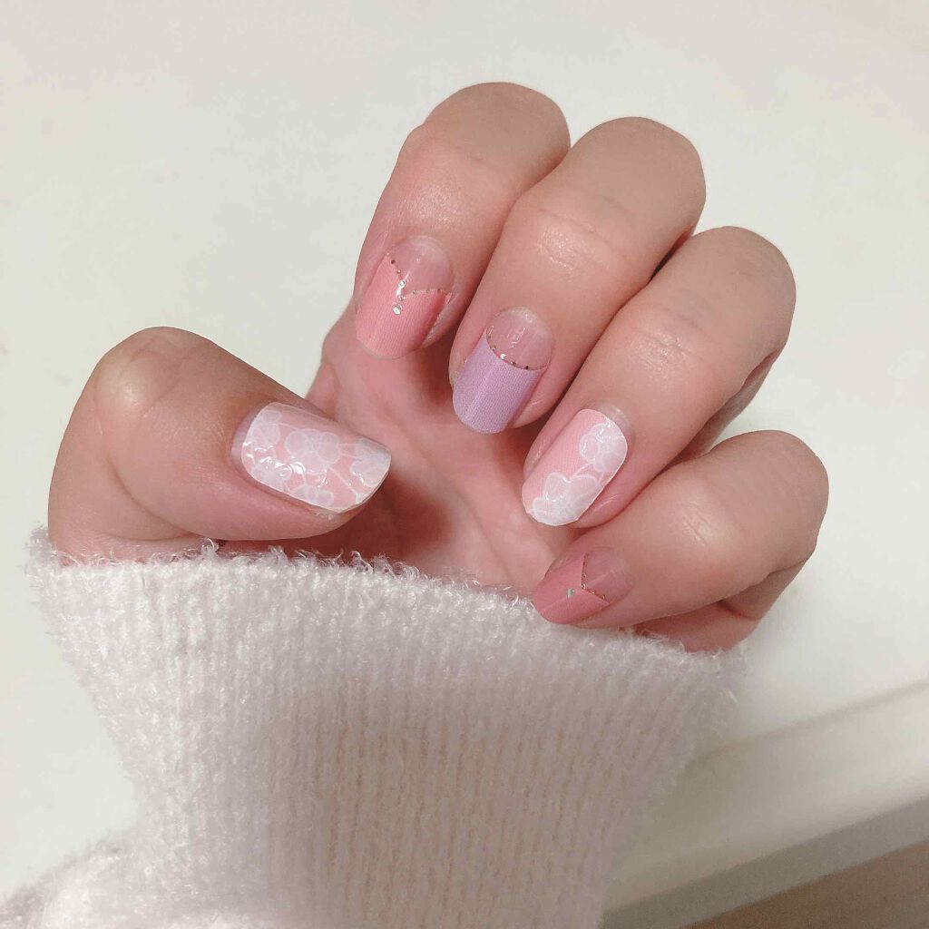 ジェルネイルシール/キャンドゥ/ネイルシールを使ったクチコミ(3枚目)