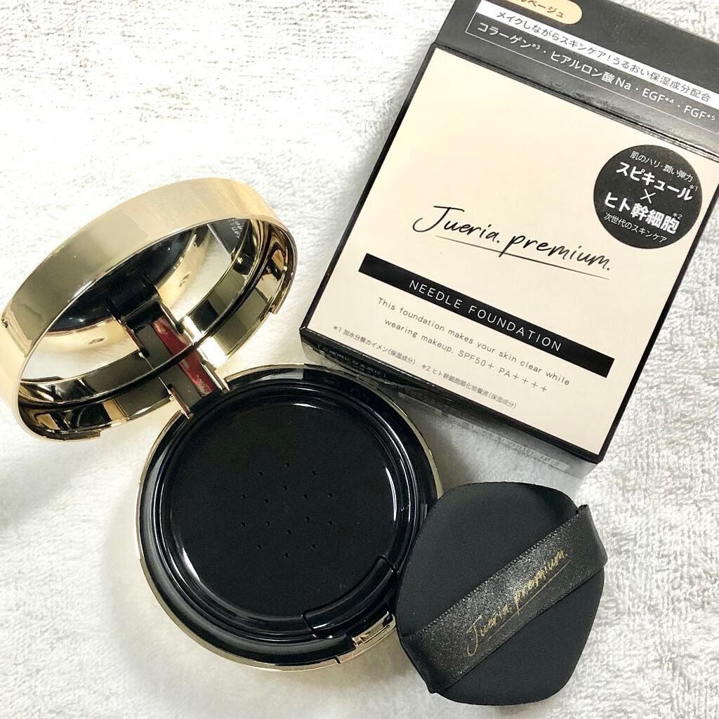 プレミアムニードルファンデーション/ジュエリアプレミアム/クッションファンデーションを使ったクチコミ(2枚目)