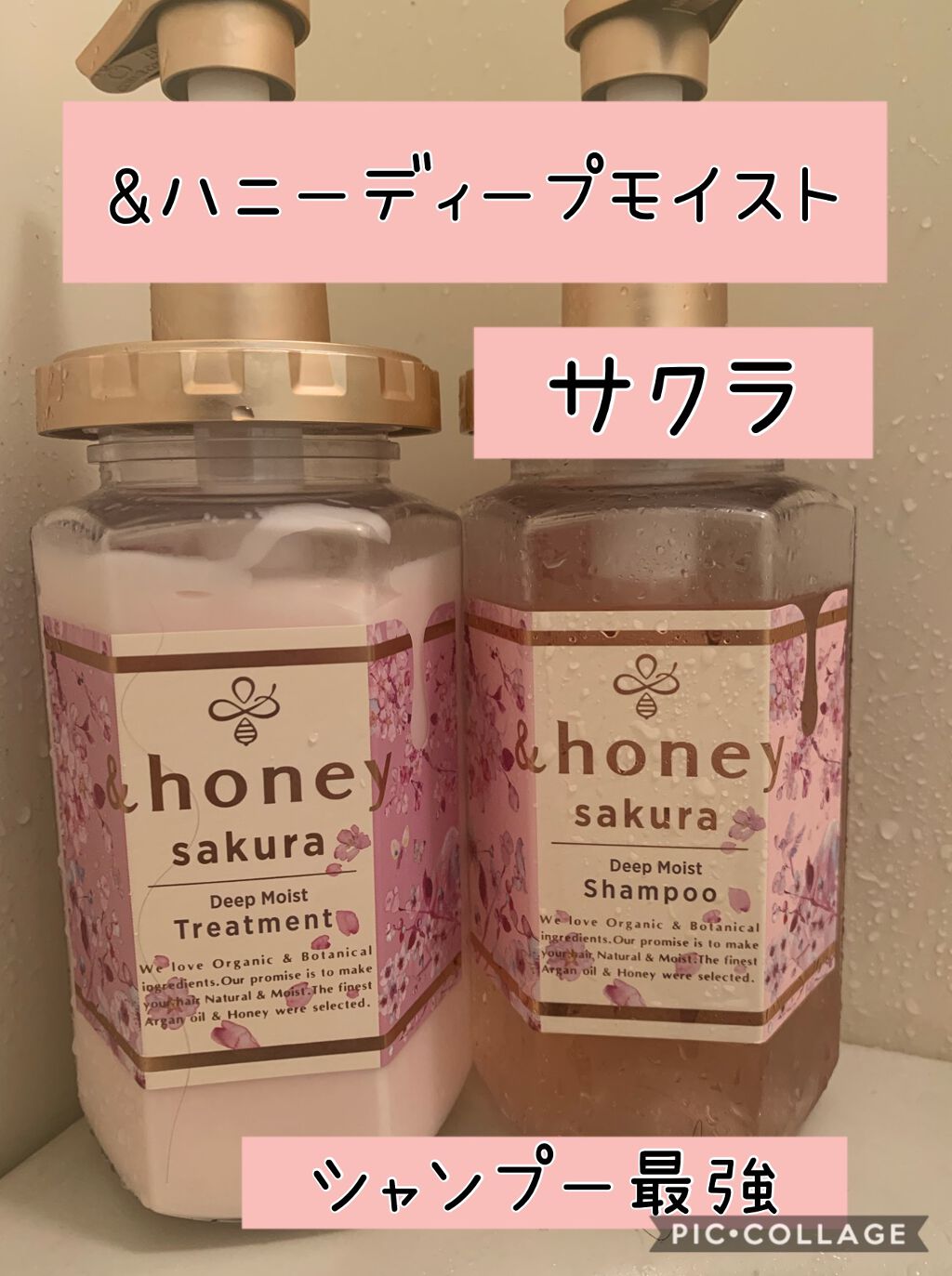 サクラ ディープモイスト シャンプー1.0/ヘアトリートメント2.0/&honey/シャンプー・コンディショナーを使ったクチコミ(1枚目)