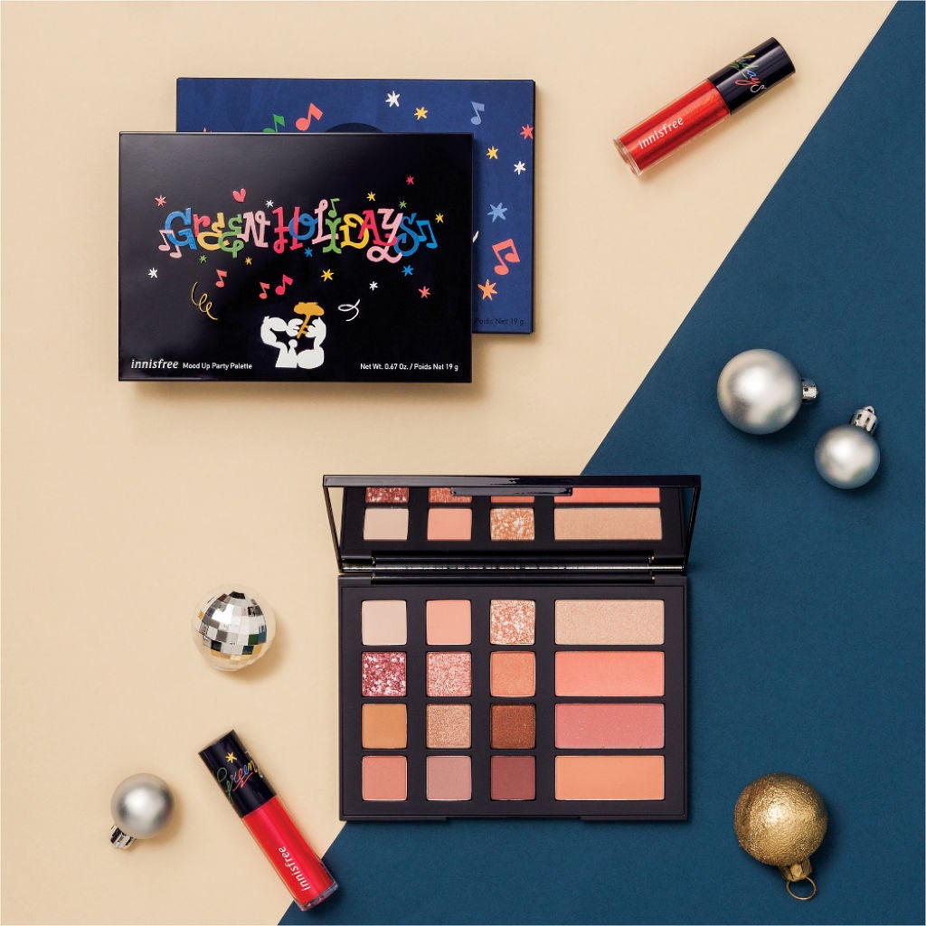ムードアップパーティ パレット 2019 Holiday Limited Edition/innisfree/メイクアップキットを使ったクチコミ(2枚目)