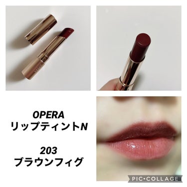 オペラ リップティント N 203 ブラウンフィグ(限定色)/OPERA/口紅を使ったクチコミ（1枚目）