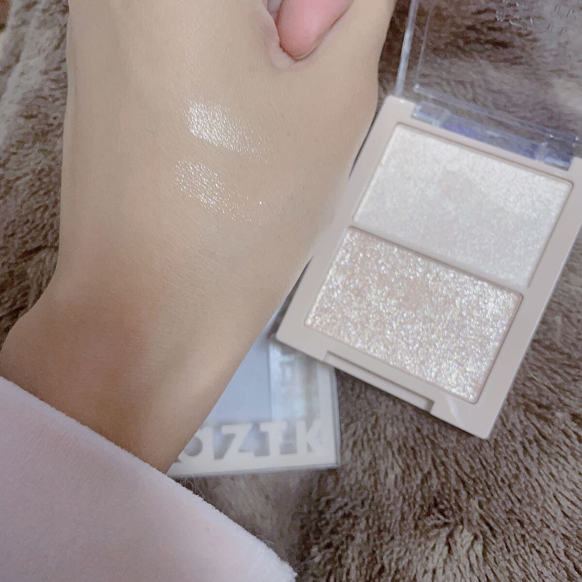 N&D パールハイライト/aZTK/パウダーハイライトを使ったクチコミ（2枚目）