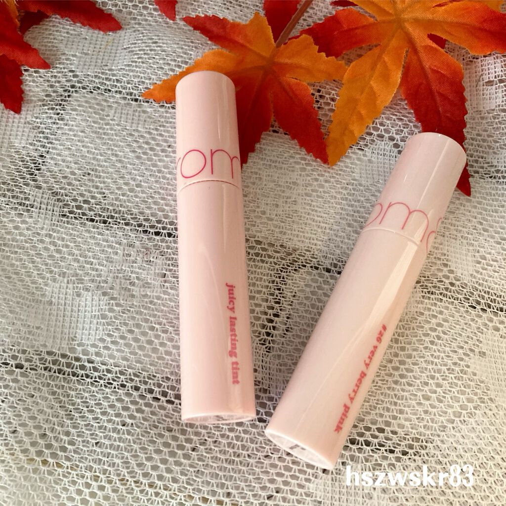 ジューシーラスティングティント/rom&nd/リップティントを使ったクチコミ（2枚目）