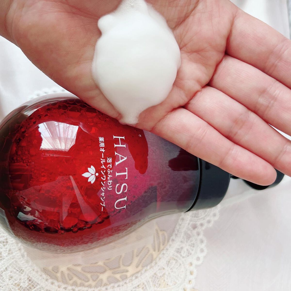 泡でふんわり薬用オールインワンシャンプー/アピセラピーコスメティクス/シャンプー・コンディショナーを使ったクチコミ(6枚目)