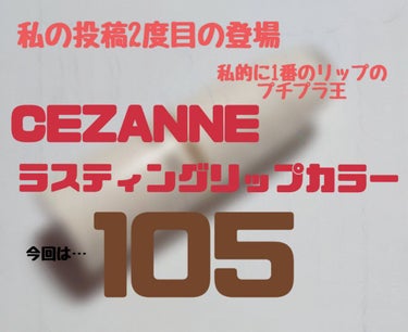 ラスティング リップカラーN/CEZANNE/口紅を使ったクチコミ（1枚目）