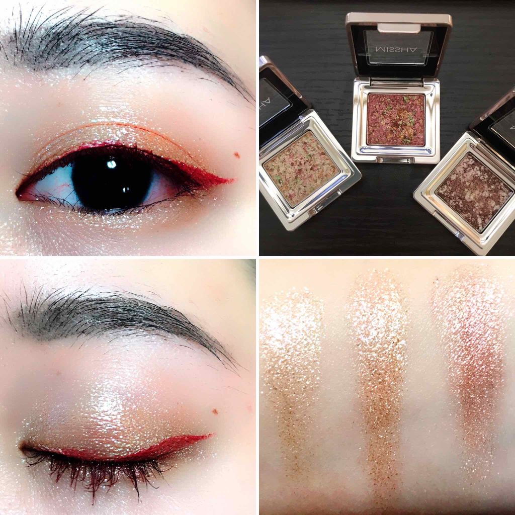 グリッタープリズム シャドウ/MISSHA/グリッターを使ったクチコミ（1枚目）