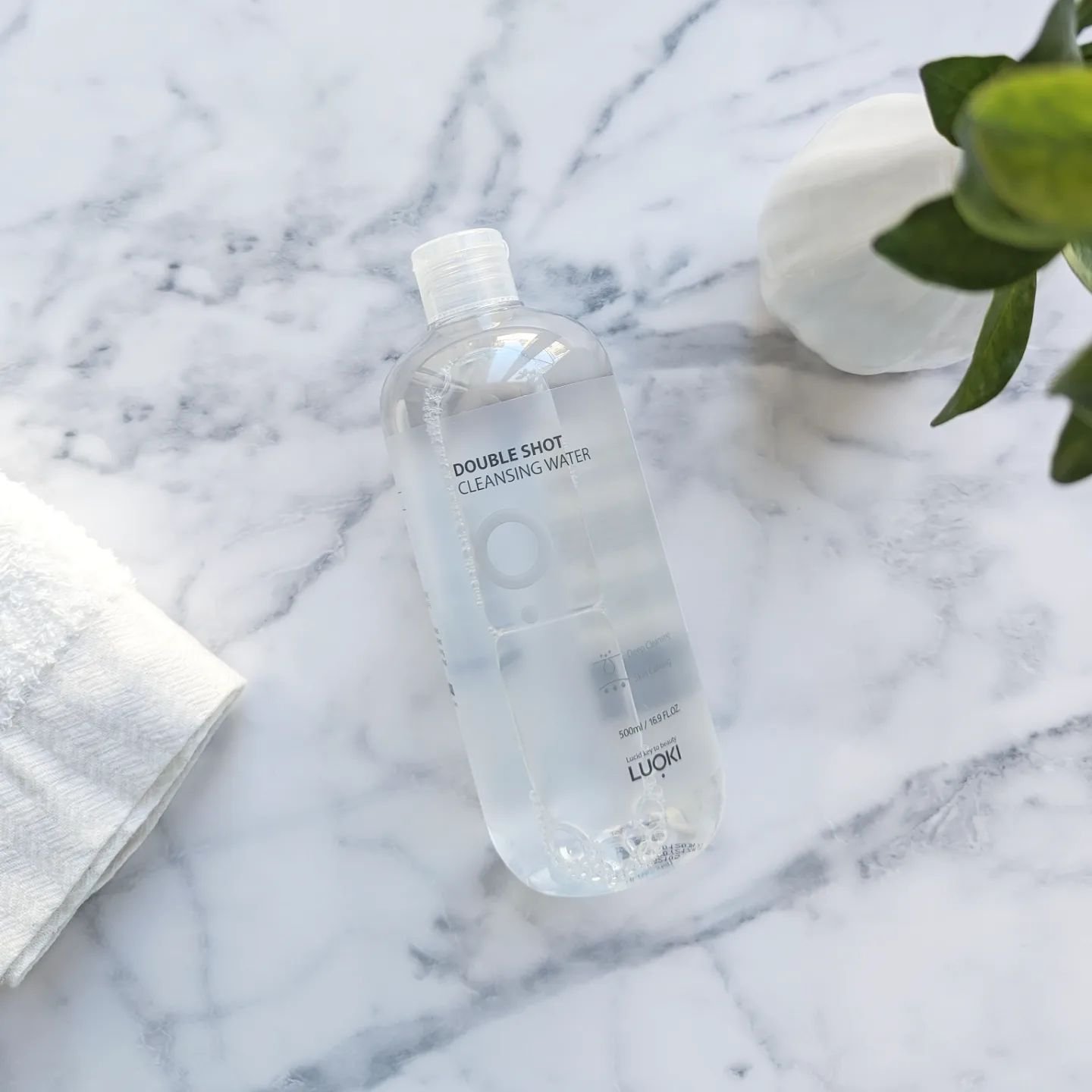ダブルショットクレンジングウォーター/LUOKI/クレンジングウォーターを使ったクチコミ（2枚目）