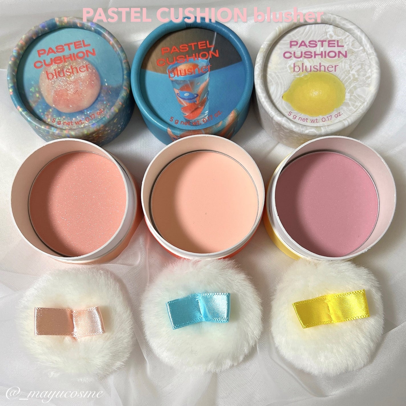 パステルクッションブラッシャー/THE FACE SHOP/パウダーチークを使ったクチコミ(4枚目)