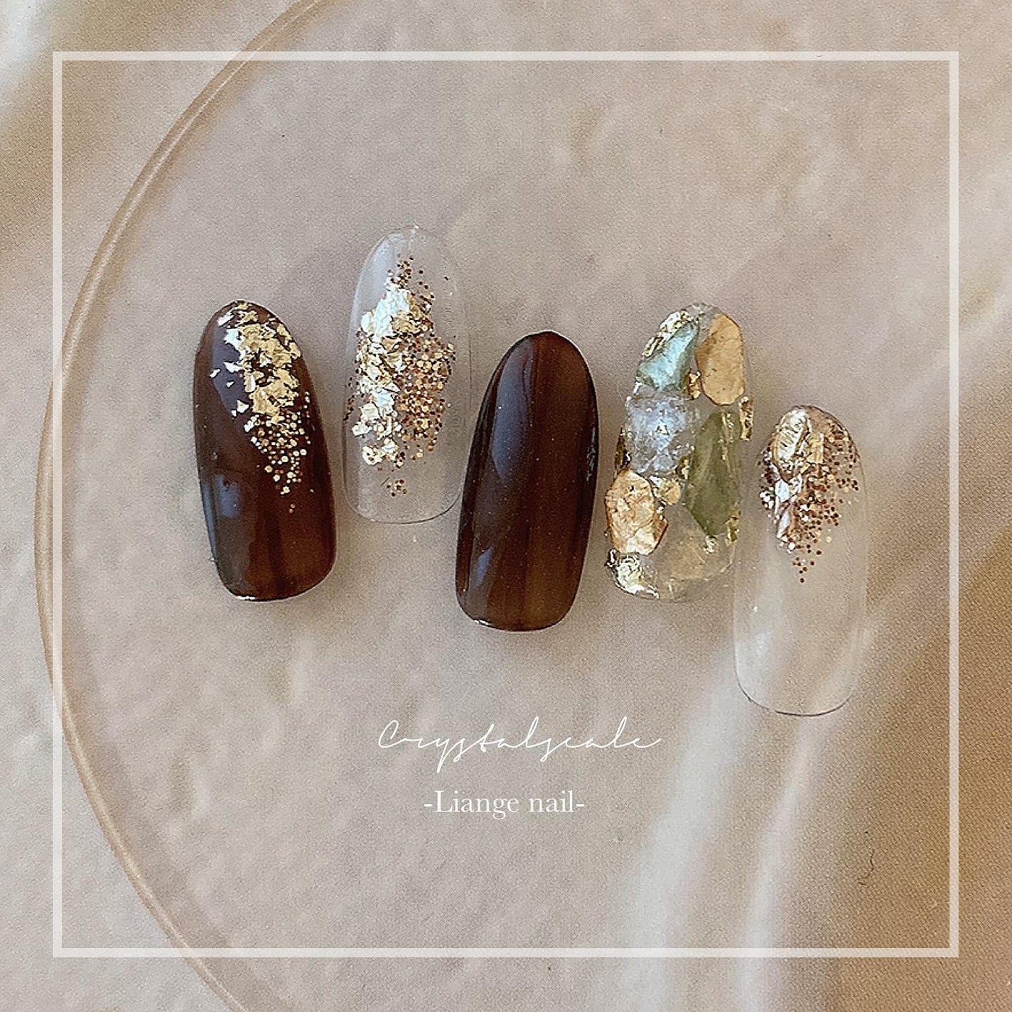 Yuki on LIPS 「.薬指のスライスパーツは、透明感がとってもキレイ✨ステンドグラ..」(1枚目)