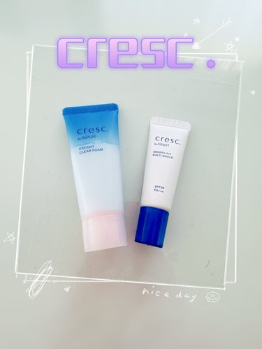 cresc. by ASTALIFT
クレスク by アスタリフト クリーミー クリアフォーム：120g 2,530円(税込）
クレスク by アスタリフト スムースフィット マルチシールド：30g 3