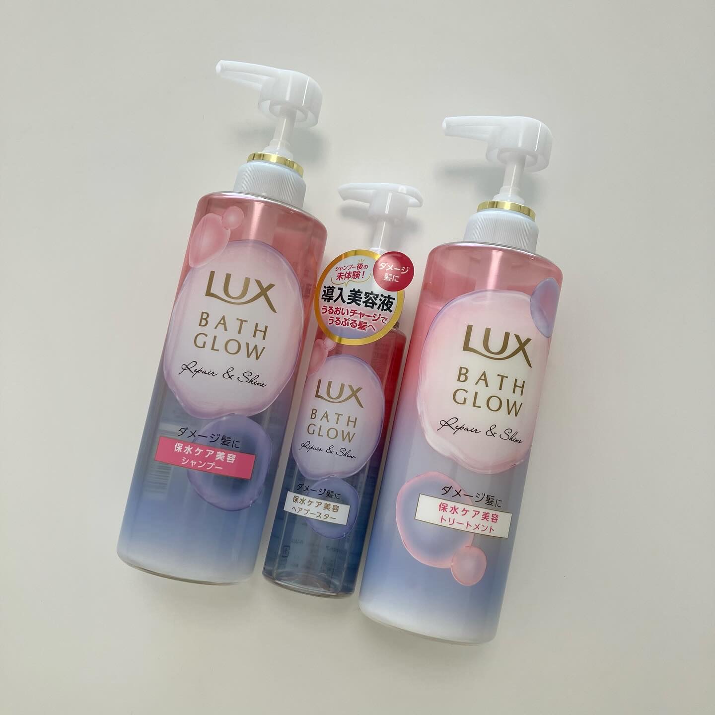 バスグロウ ストレート&シャイン シャンプー/トリートメント/LUX/市販シャンプーを使ったクチコミ（1枚目）