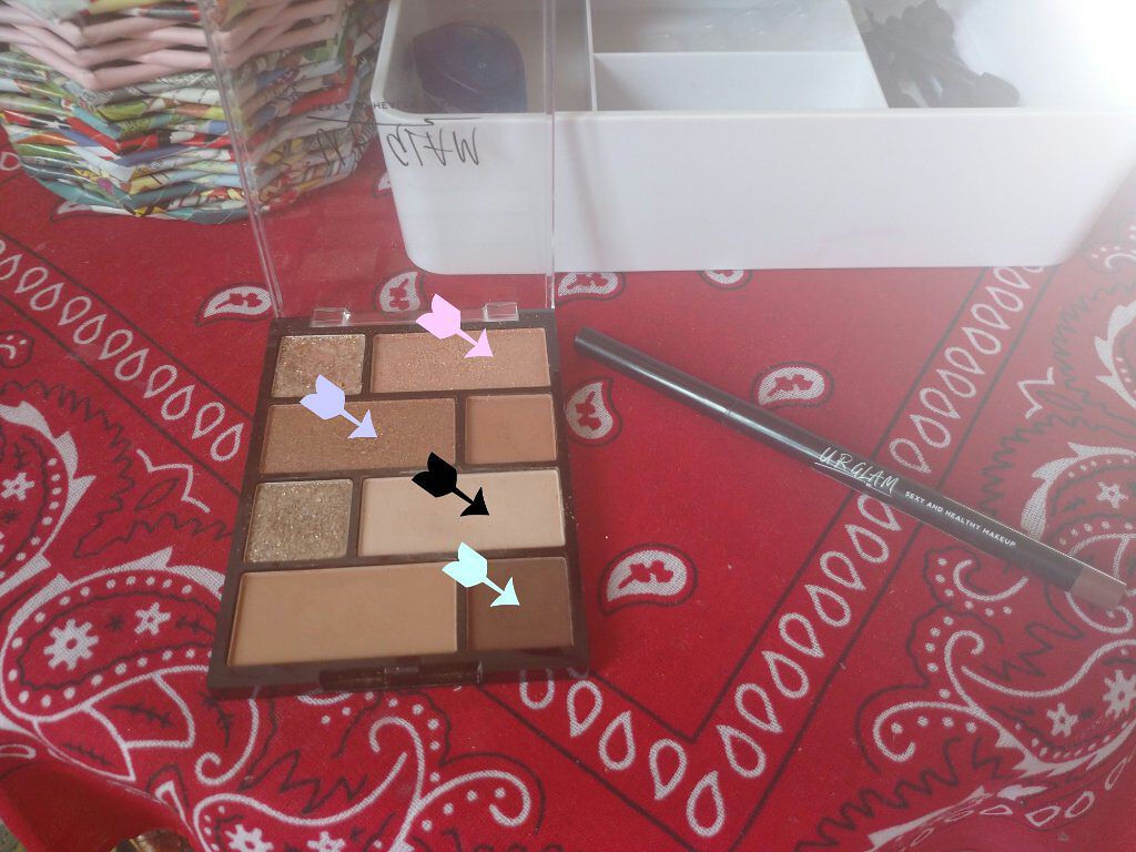 アイシャドウパレット/U R GLAM/アイシャドウパレットを使ったクチコミ（1枚目）