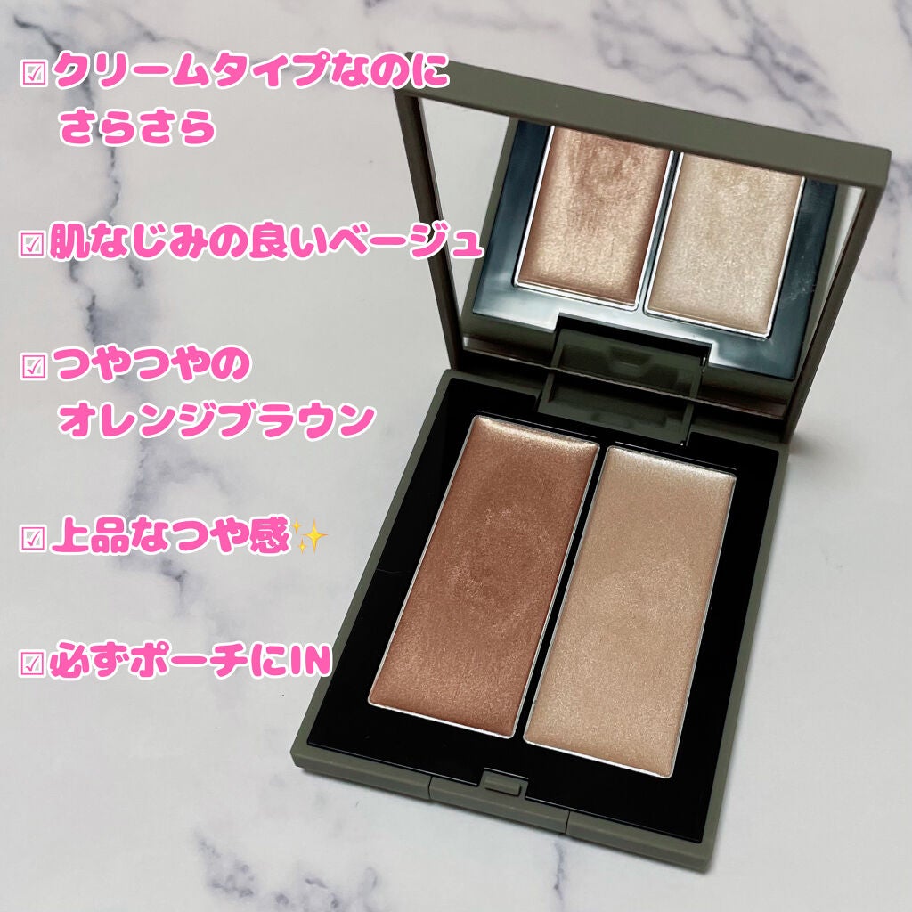 THREE シマリング グロー デュオ/THREE/クリームハイライトを使ったクチコミ(2枚目)