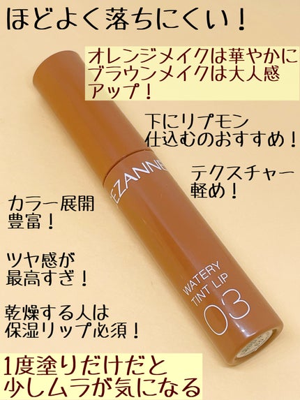 ウォータリーティントリップ/CEZANNE/リップティントを使ったクチコミ(4枚目)