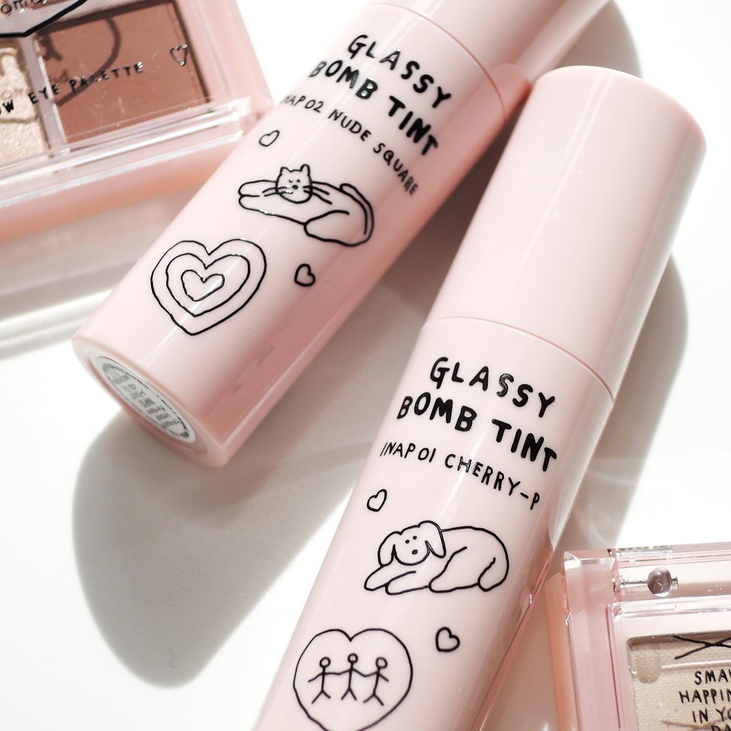 グラッシーボムティント/&nd by rom&nd/リップティントを使ったクチコミ（1枚目）