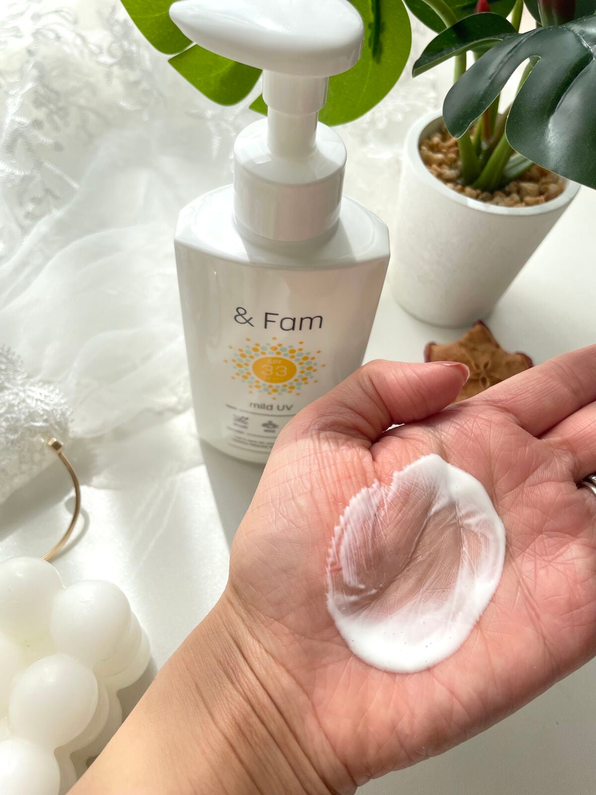 マイルドUV SPF33 PA+++/& Fam/日焼け止めジェルを使ったクチコミ(4枚目)