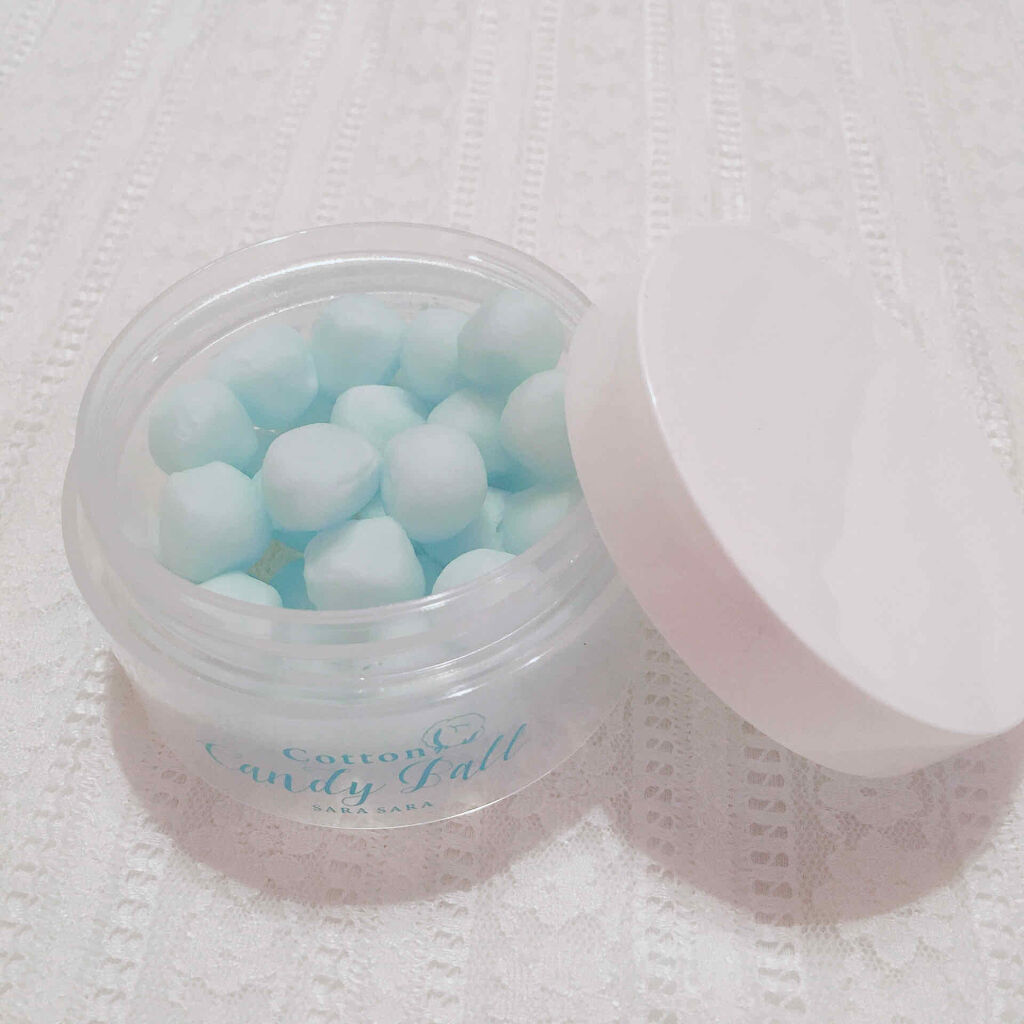 コジット コットンキャンディボール サラサラのクチコミ「【VOCE コットンキャンデイボール】

♡SARA SARA（サラサラ）
♡30個入り
💰¥.....」（3枚目）