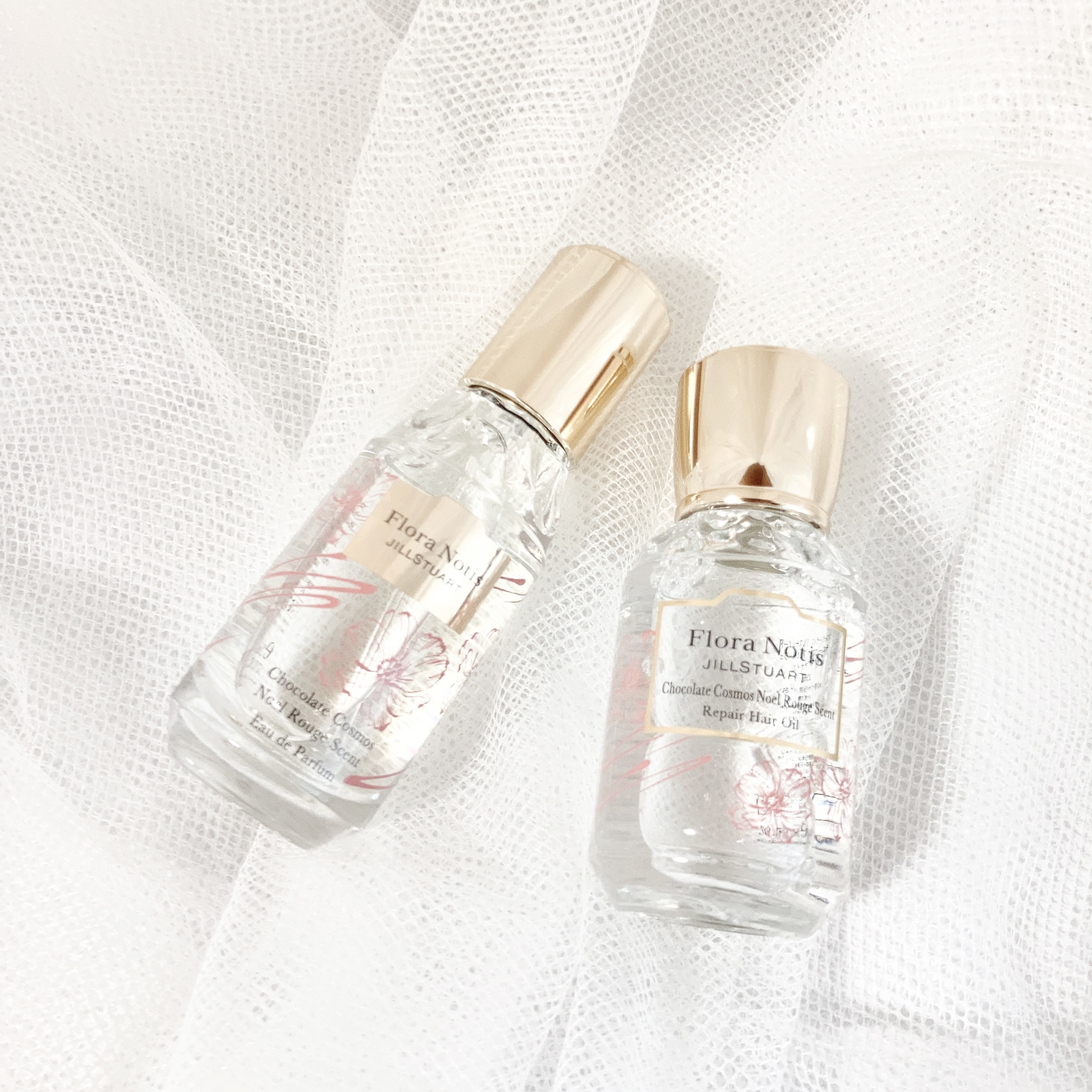 チョコレートコスモス ノエルルージュ オードパルファン & リペアヘアオイル/Flora Notis JILL STUART/その他キットセットを使ったクチコミ（1枚目）