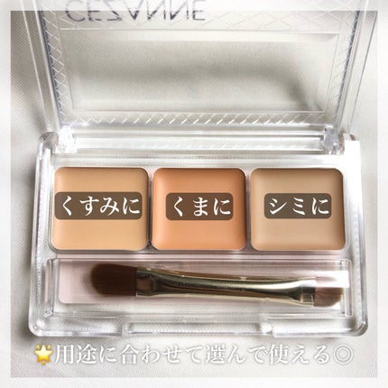 パレットコンシーラー ハイカバー/CEZANNE/パレットコンシーラーを使ったクチコミ(3枚目)