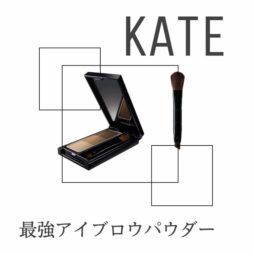 ケイト デザイニングアイブロウ3D/KATE/パウダーアイブロウを使ったクチコミ(1枚目)