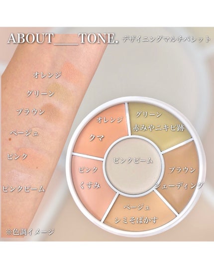 デザイニングマルチパレット/ABOUT TONE/パレットコンシーラーを使ったクチコミ(3枚目)