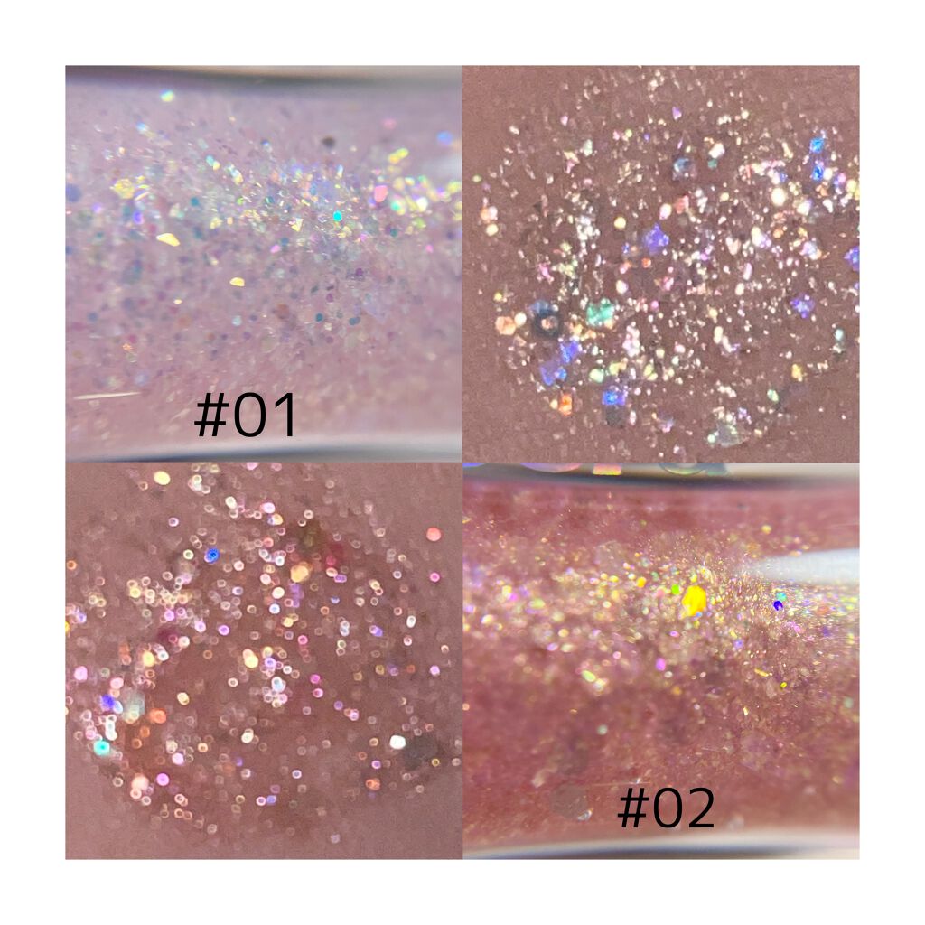 シュガー トゥインクル リキッド グリッター/PERIPERA/グリッターを使ったクチコミ(2枚目)