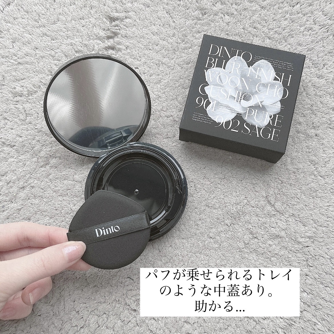 ブラーフィニッシュ雲楚クッション/Dinto/クッションファンデーションを使ったクチコミ（2枚目）
