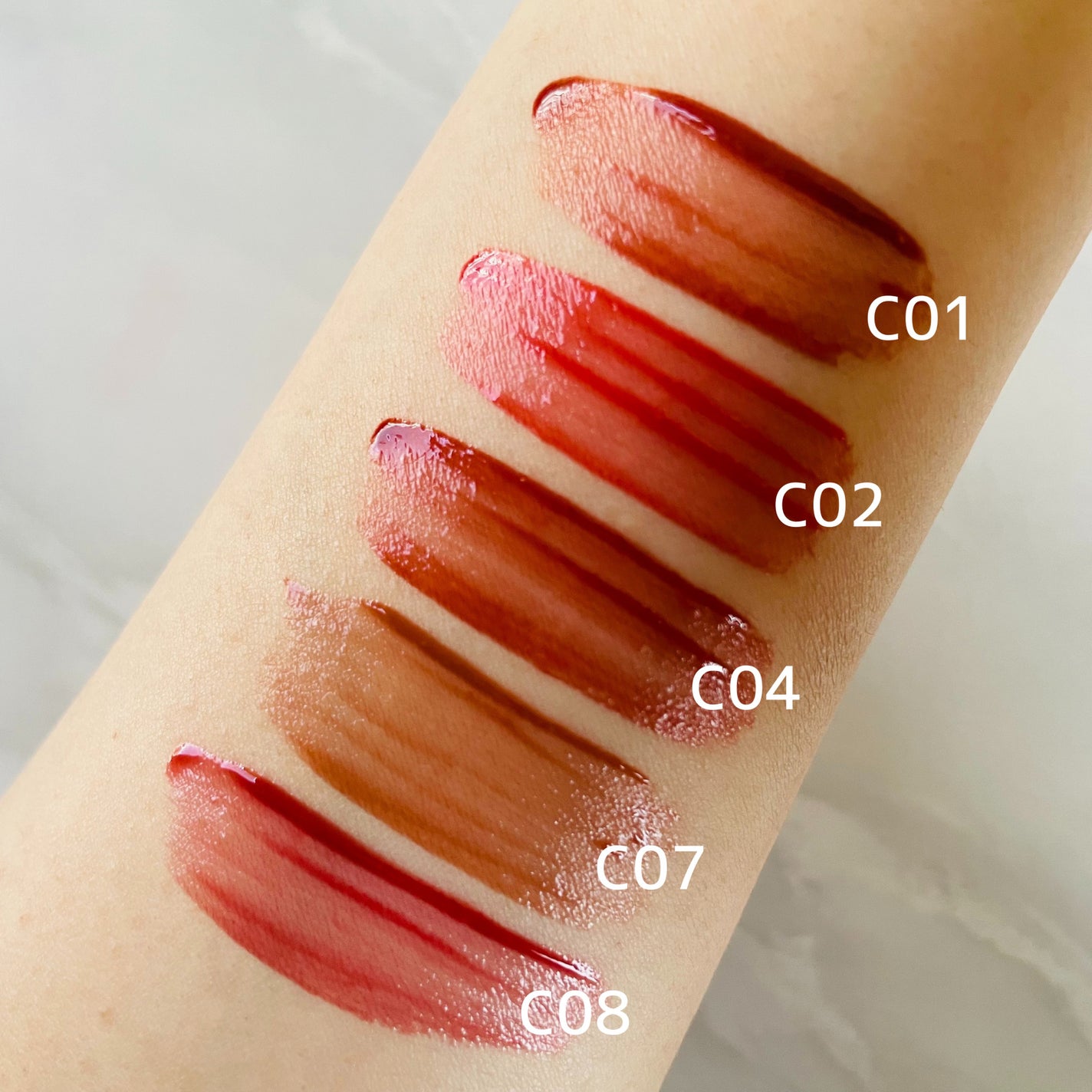 コンデンスフォグリップマット/INTO U/口紅を使ったクチコミ(4枚目)