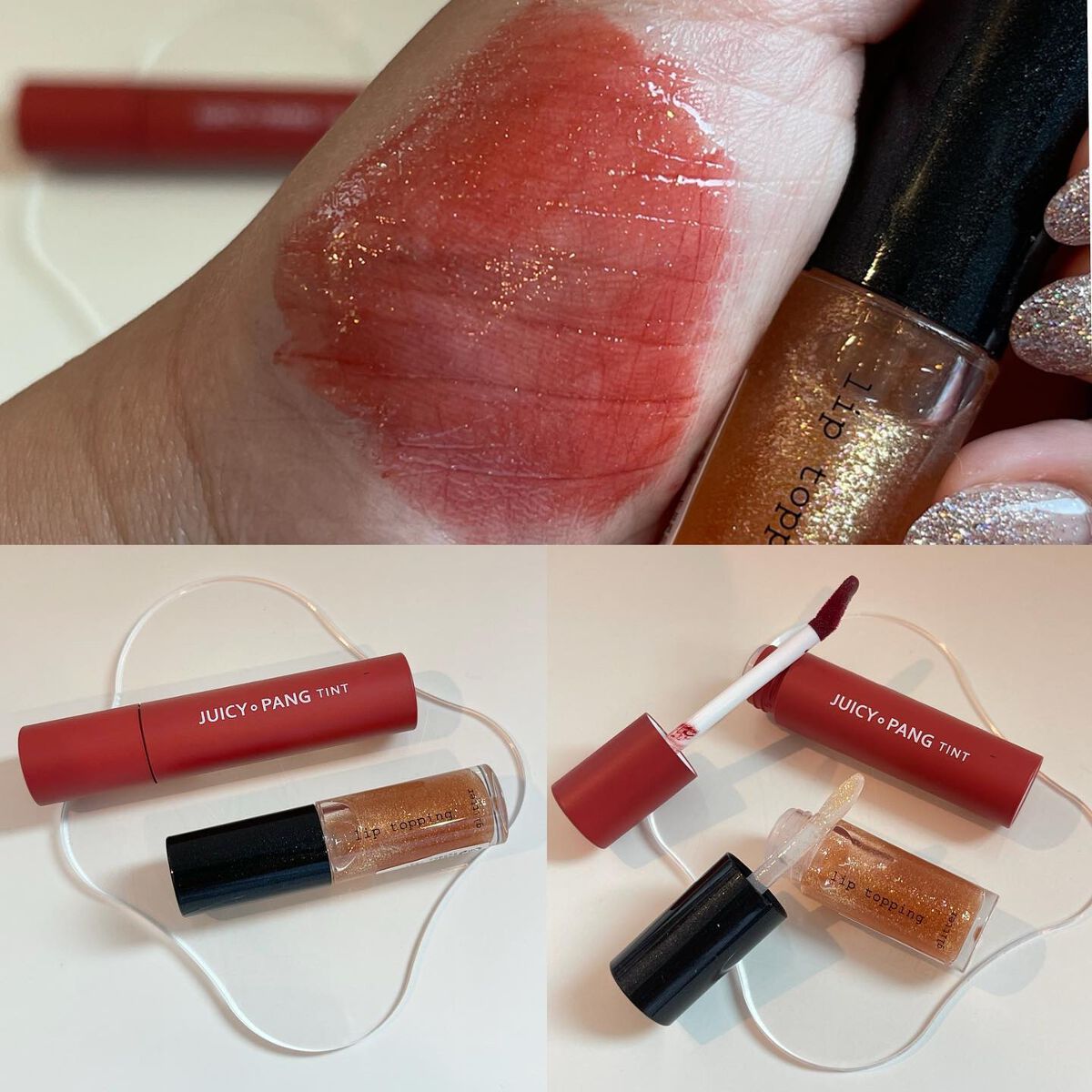 リップグリッター 1 ゴールド/A’pieu/リップグロスを使ったクチコミ（3枚目）