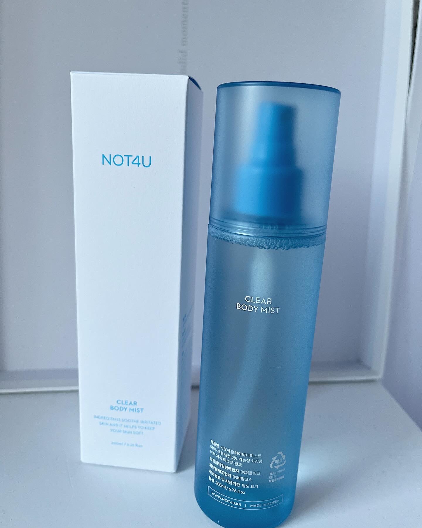 NOT4U クリア ボディミスト/NOT4U/ミスト状化粧水を使ったクチコミ（1枚目）