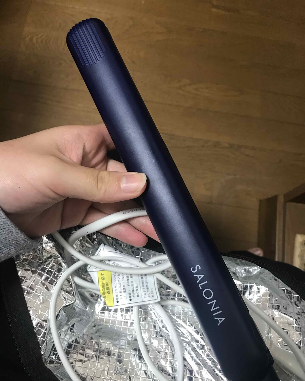 ストレートヘアアイロン ネイビー(EC限定)/SALONIA/ストレートアイロンを使ったクチコミ（1枚目）