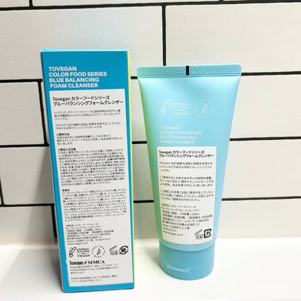 カラーフードシリーズブルーバランシングフォームクレンザー/Tovegan/洗顔フォームを使ったクチコミ(4枚目)