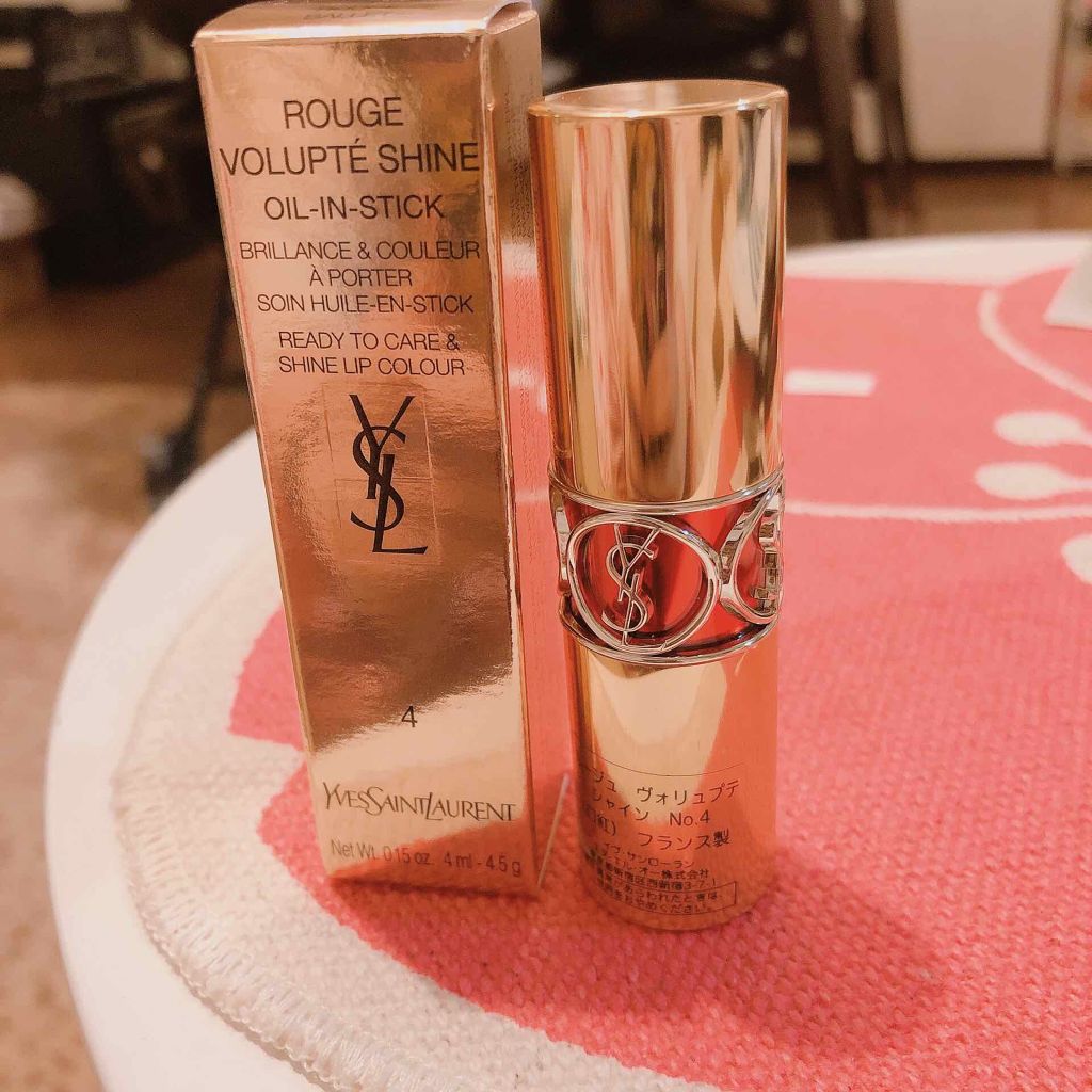 ルージュ ヴォリュプテ シャイン/YVES SAINT LAURENT BEAUTE/口紅を使ったクチコミ(1枚目)