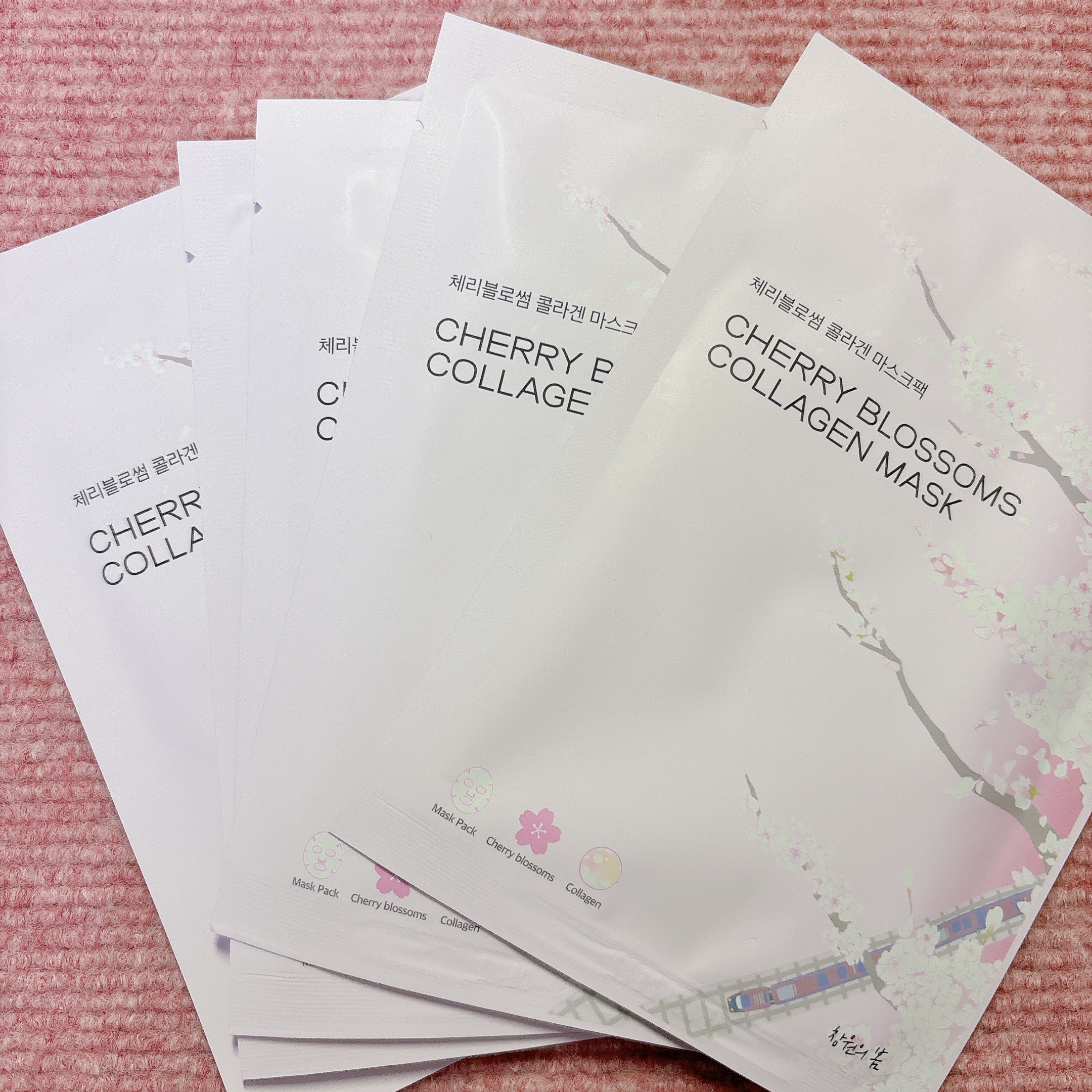 チェリーブロッサム コラーゲンマスク/REACNF/シートマスク・パックを使ったクチコミ（2枚目）