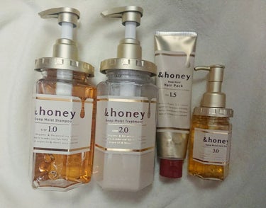 ディープモイスト シャンプー1.0／ヘアトリートメント2.0/&honey/シャンプー・コンディショナーを使ったクチコミ（1枚目）