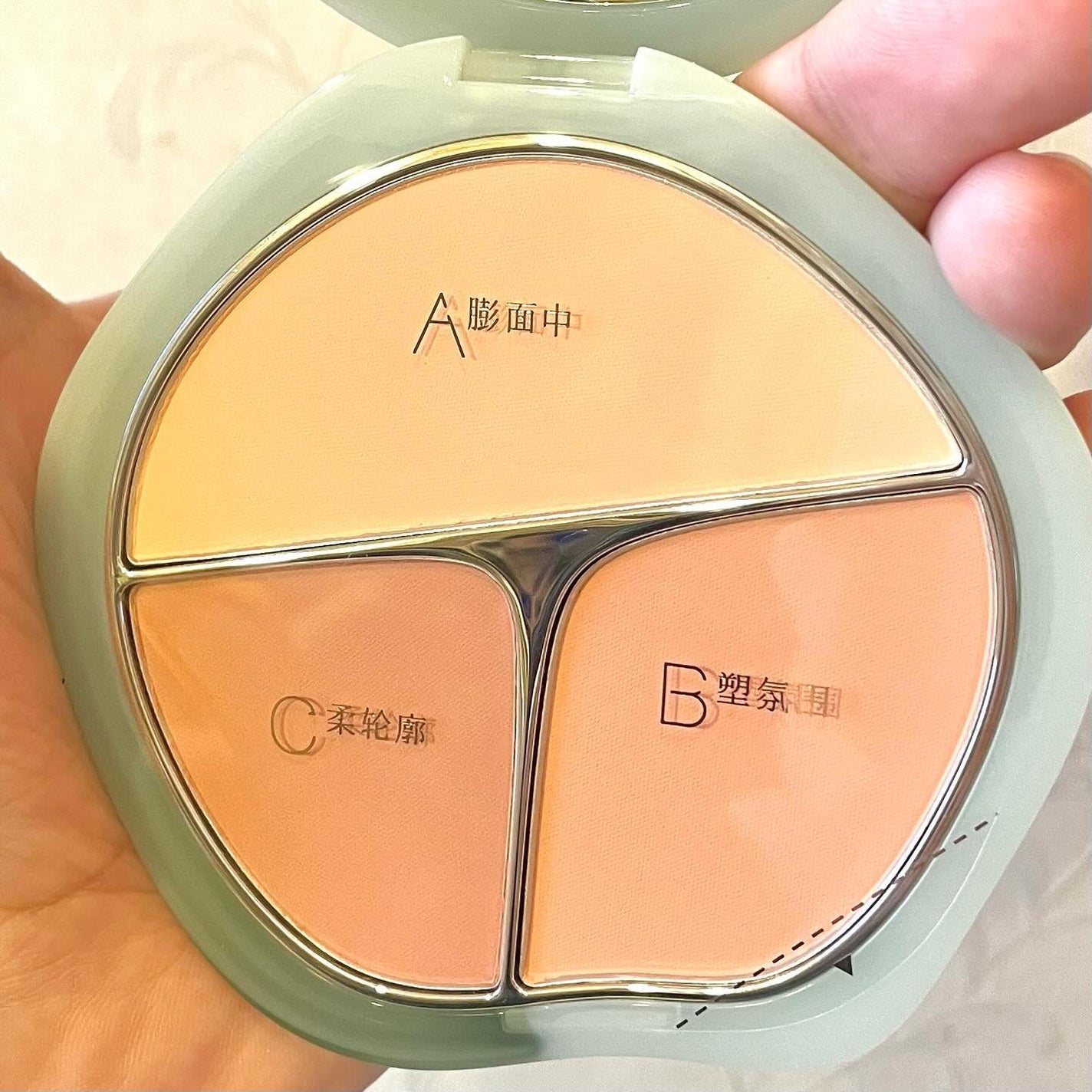 TIMAGE 3色チークパレット/TIMAGE/パウダーチークを使ったクチコミ(3枚目)