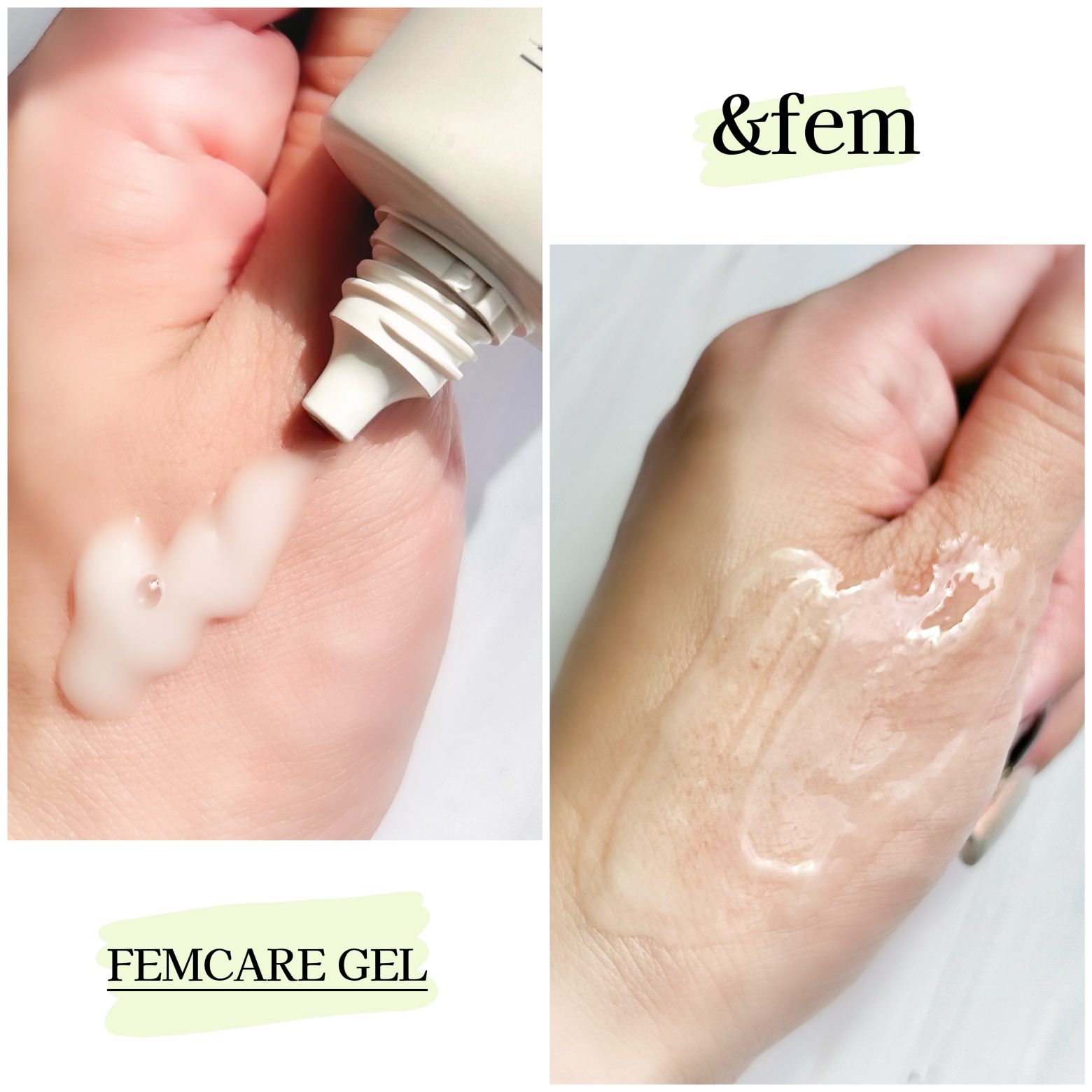 アンドフェム フェムケア美白ジェル/＆fem/ボディクリームを使ったクチコミ（2枚目）